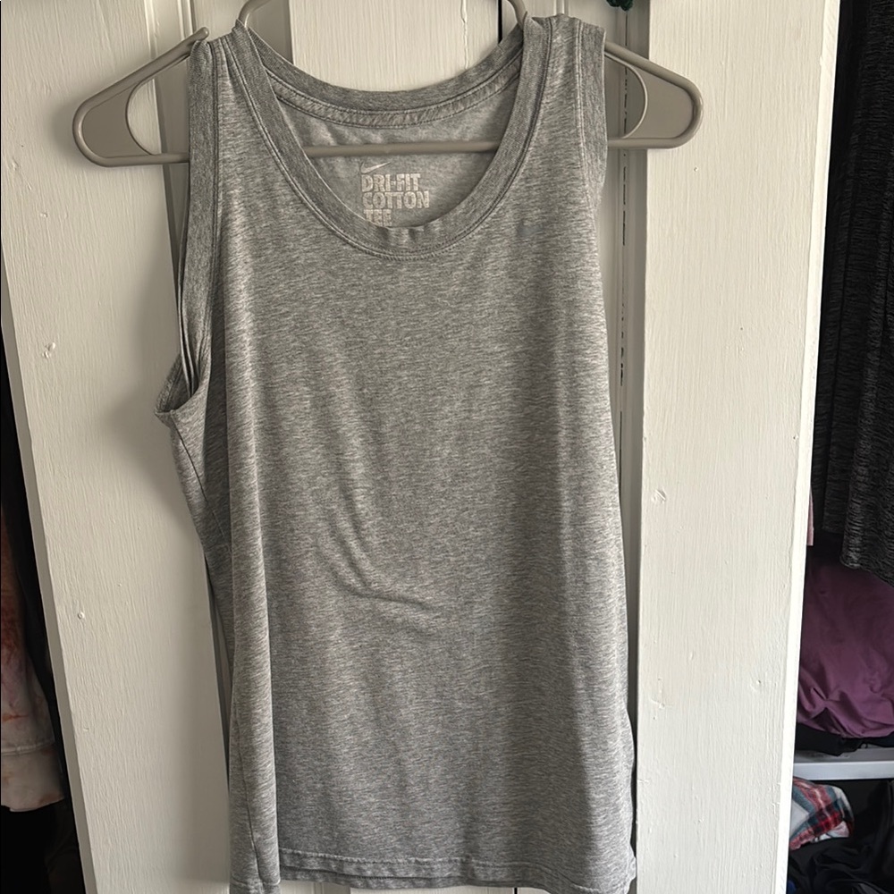 Gray Sleeveless Top